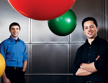 Google-oprichters Larry Page en Sergey Brin
