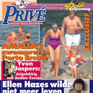 Willem Alexander en zijn gezin op de cover van de Privé
