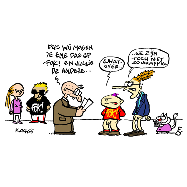 FOK!cartoon stripstudio.nl