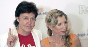 Paul McCartney en zijn aastaande ex-eega Heather Mills