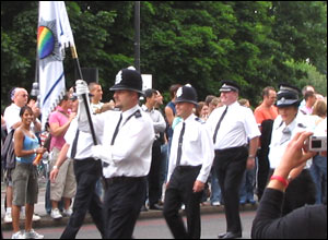 Politie in de Londonse Gay Parade