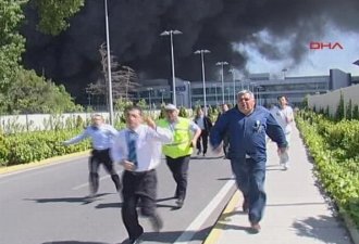 Brand op de luchthaven van Istanbul