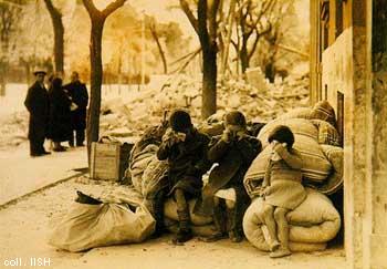 Kinderen in Spaanse burgeroorlog