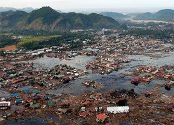 Verwoestingen tsunami