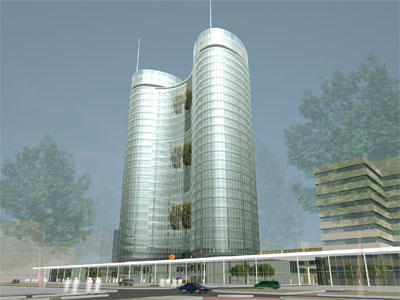 Ontwerp nieuwe toren Rabobank Utrecht