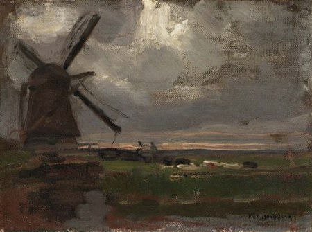 'Molen aan het Gein', ca. 1905, olieverf (Piet Mondriaan)