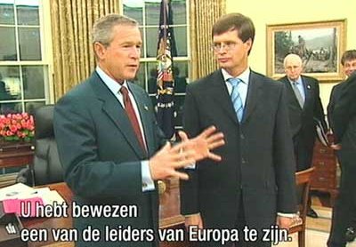 Balkenende ontmoet Bush