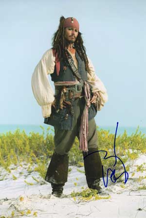 Johnny Depps handtekening