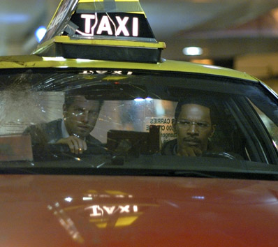 Vincent en Max in de taxi