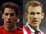 Van Nistelrooij (l), Robben (r)