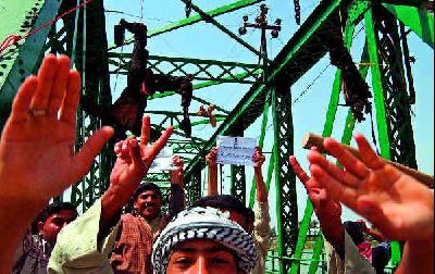 De opgehangen Amerikanen in Fallujah