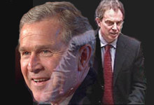 Blair en Bush
