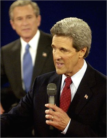 Bush en Kerry in debat