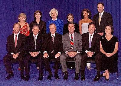 Familie Bush - klik voor groter plaatje