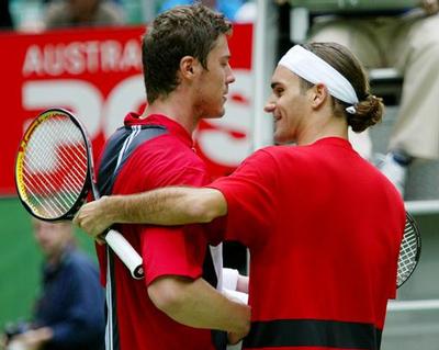 Marat Safin en Roger Federer