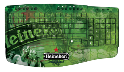 Een Heineken toetsenbord