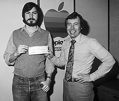 Steve Jobs en Mike Markkula