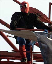 Spiderman in Londen