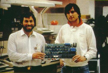 Steve Wozniak en Steve Jobs